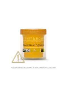 CLEARCO-Heart & Home Incontro di Agrumi small candle 115 gr