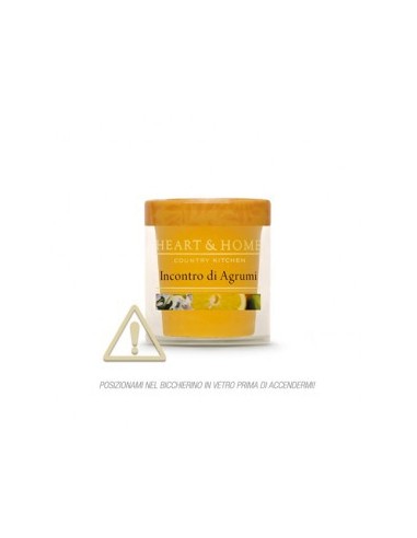 CLEARCO-Heart & Home Incontro di Agrumi small candle 115 gr