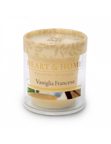 CLEARCO-Heart & Home Vaniglia Francese CANDELA PICCOLA 53 gr