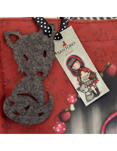 SANTORO GORJUSS SHOPPER BAG LITTLE RED RIDING HOOD 