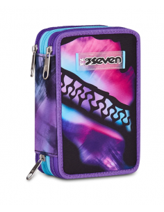 Seven - Astuccio 3 zip Pink...